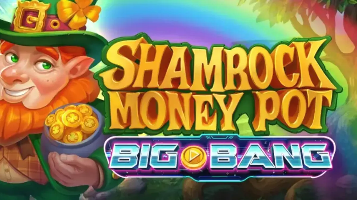 Shamrock Money Pot Big Bang স্লট গেমের রঙিন এবং মহাজাগতিক ইন্টারফেস